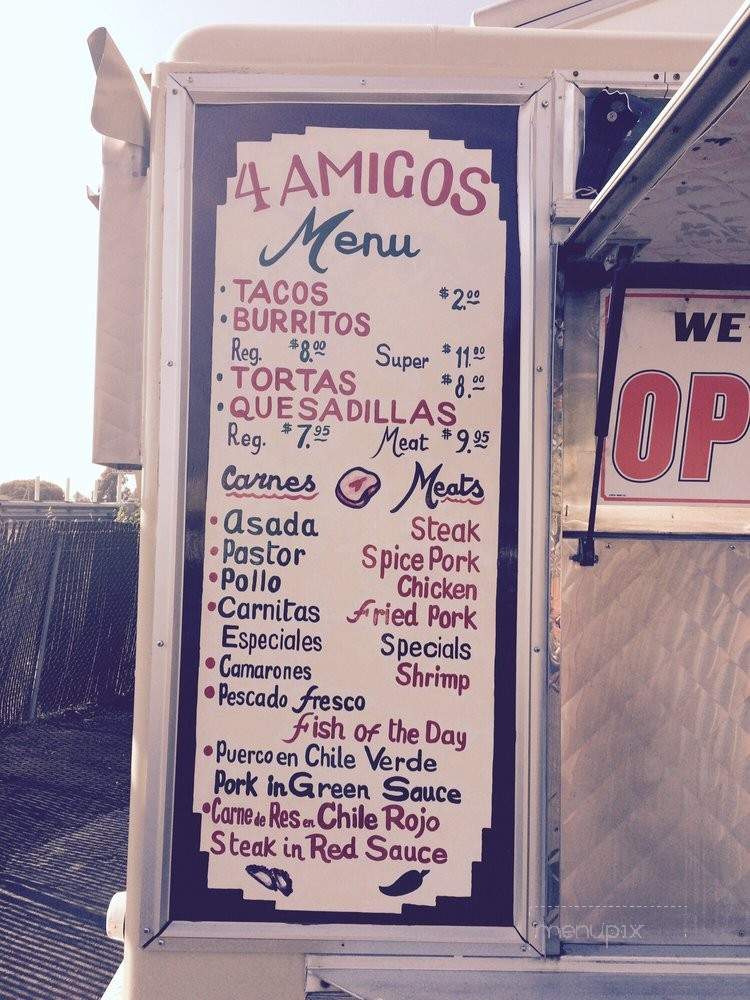 /250898093/4-Amigos-Truckeria-Menu-Richmond-CA - Richmond, CA