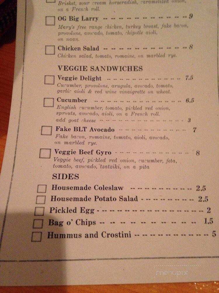 Canoe Cafe - Whittier, CA menu_pic