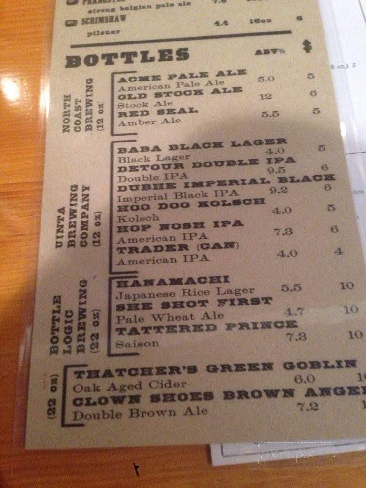Canoe Cafe - Whittier, CA menu_pic