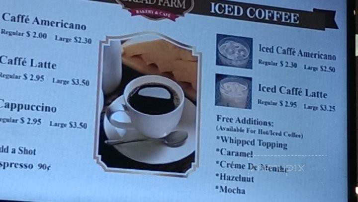 BF Bakery & Cafe - Arcadia, CA menu_pic