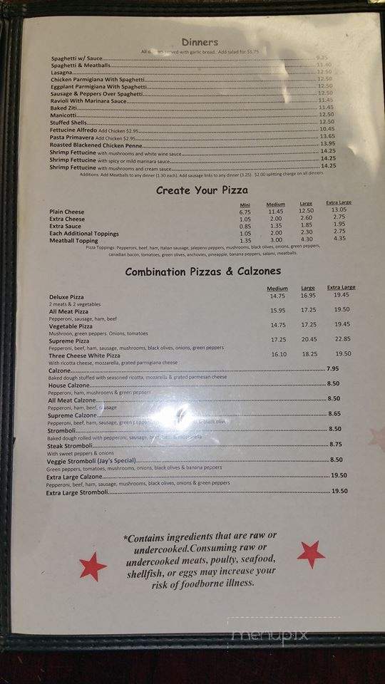 Lake Wylie Pizza and Italian Resturant - Clover, SC menu_pic