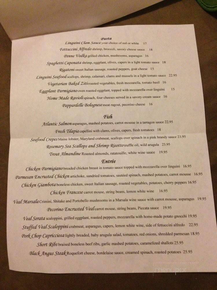 Serata - Metuchen, NJ menu_pic