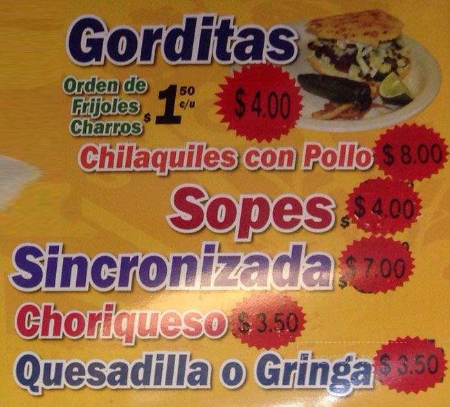 Matamoros Tacos - Austin, TX menu_pic
