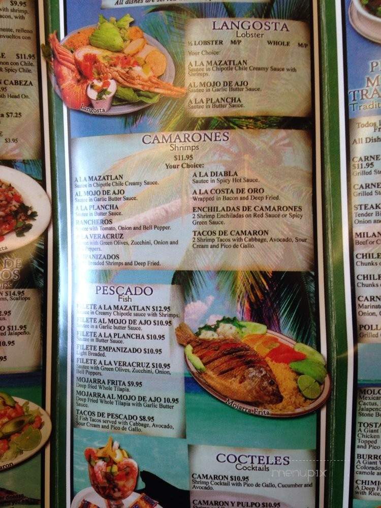 Mariscos Mazatlan - Whittier, CA menu_pic