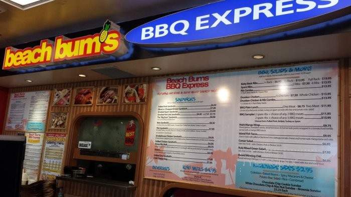 Beach Bums BBQ Express - Kahului, HI menu_pic