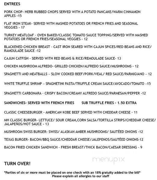 MH Cafe - Addison, TX menu_pic