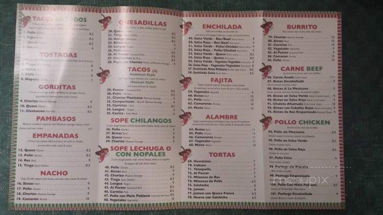 Vista Hermosa Mexican Grill - Ridgefield Park, NJ menu_pic