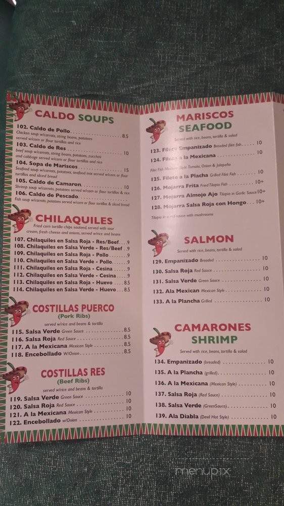 Vista Hermosa Mexican Grill - Ridgefield Park, NJ menu_pic