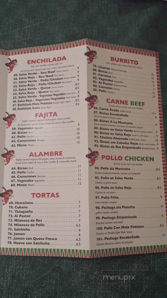 Vista Hermosa Mexican Grill - Ridgefield Park, NJ menu_pic