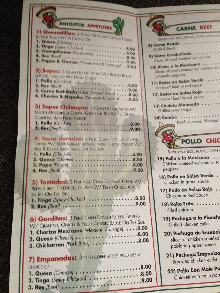 Vista Hermosa Mexican Grill - Ridgefield Park, NJ menu_pic
