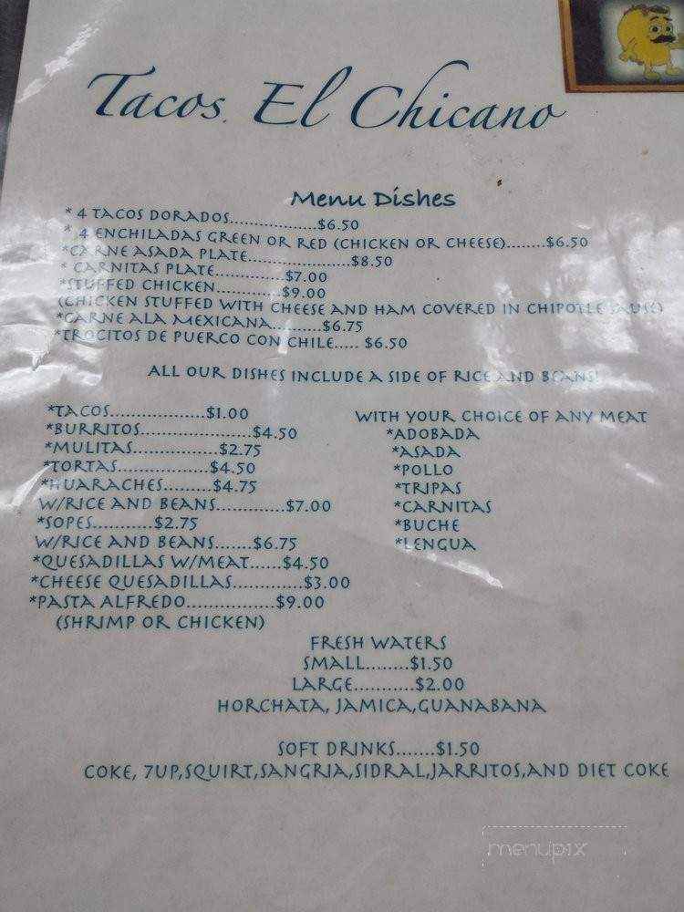 Tacos El Chicano - Hawthorne, CA menu_pic