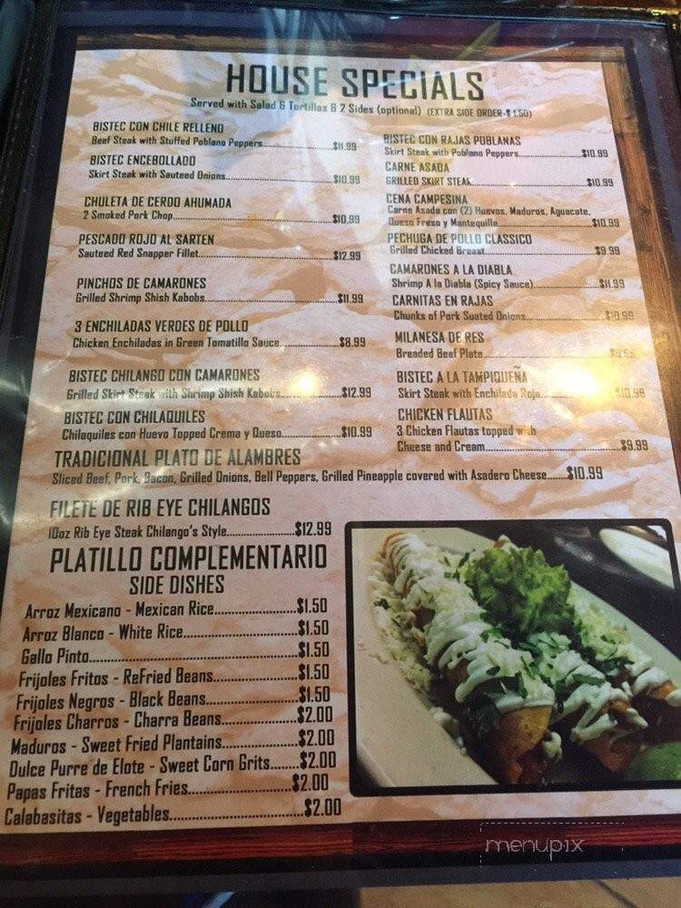 Taqueria Chilangos - Kenner, LA menu_pic