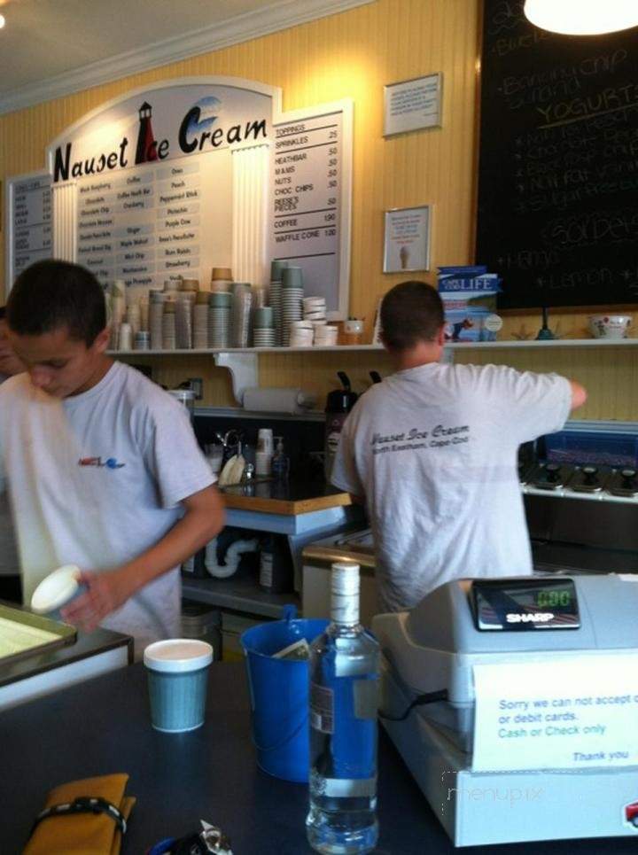 Nauset Ice Cream - Eastham, MA menu_pic
