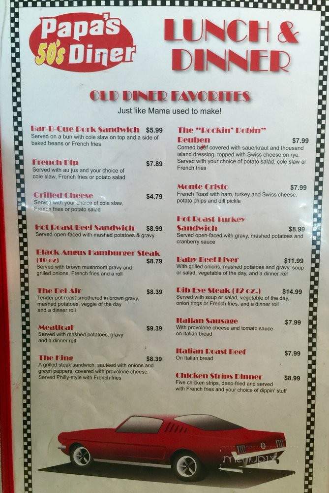 The Diner - Sierra Vista, AZ menu_pic