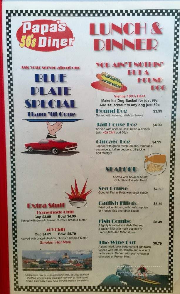 The Diner - Sierra Vista, AZ menu_pic