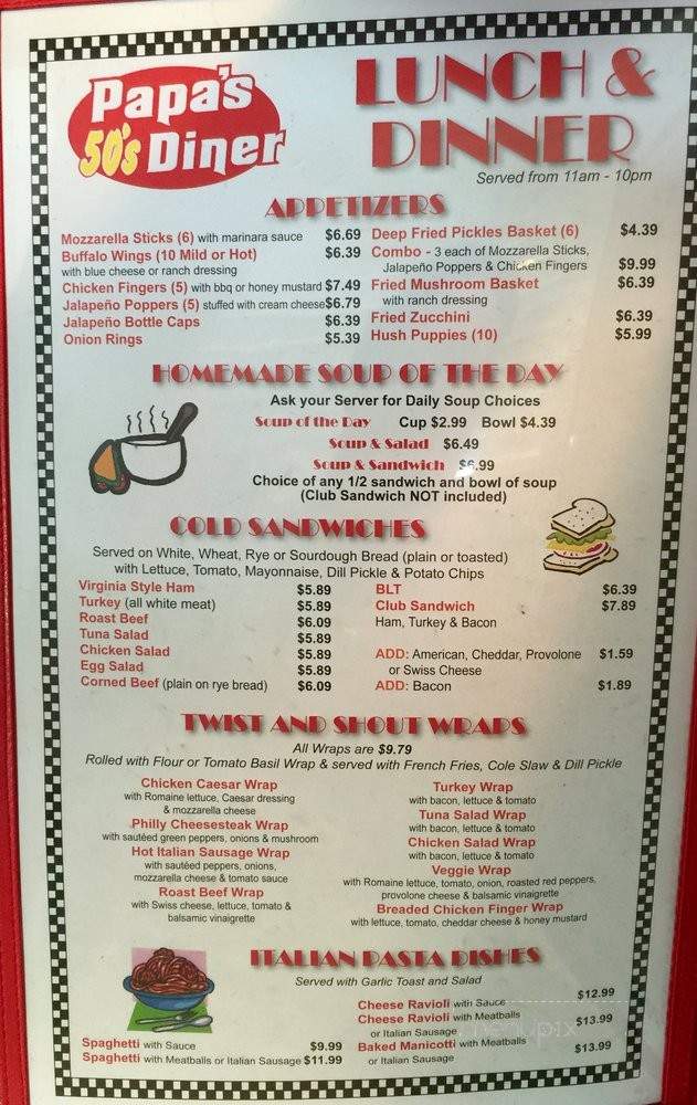 The Diner - Sierra Vista, AZ menu_pic