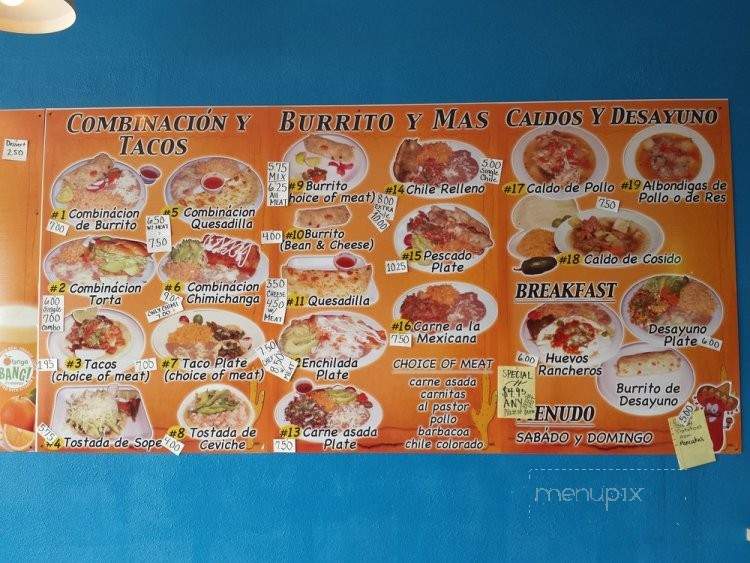 Leo's Real Mexican Food - Tucson, AZ menu_pic