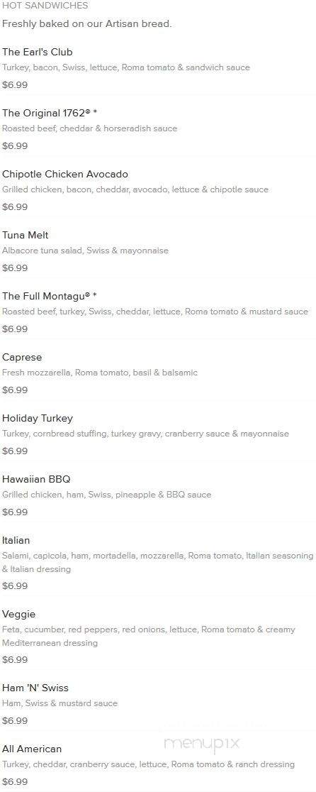 Earl of Sandwich - Las Vegas, NV menu_pic