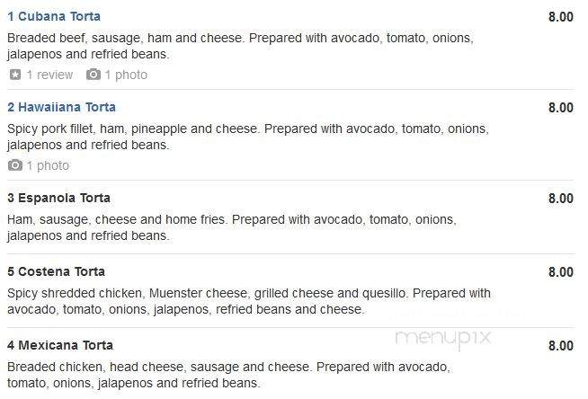 Don Pepe Tortas & Jugos - Brooklyn, NY menu_pic