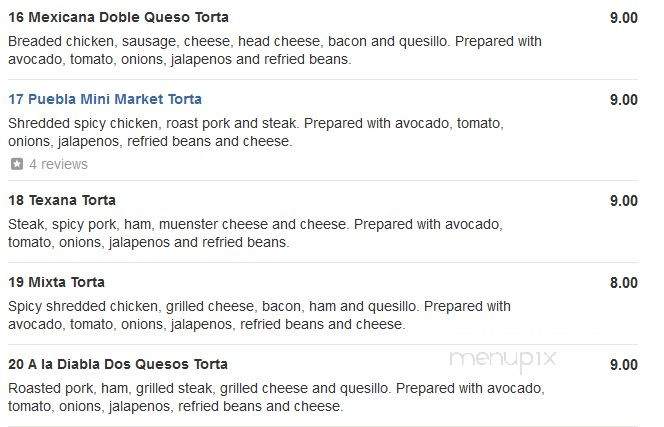 Don Pepe Tortas & Jugos - Brooklyn, NY menu_pic