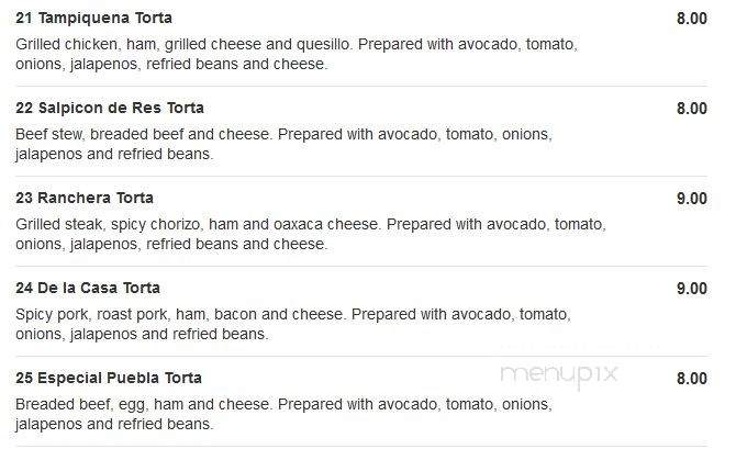Don Pepe Tortas & Jugos - Brooklyn, NY menu_pic