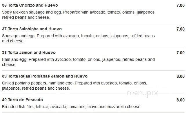 Don Pepe Tortas & Jugos - Brooklyn, NY menu_pic