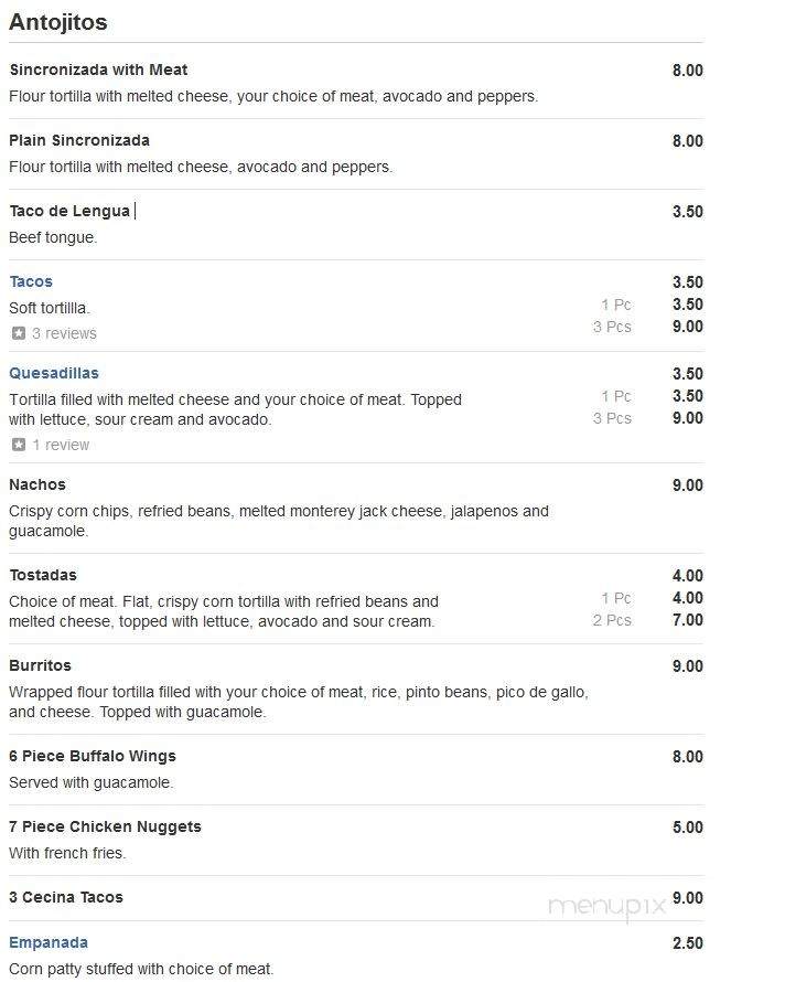 Don Pepe Tortas & Jugos - Brooklyn, NY menu_pic