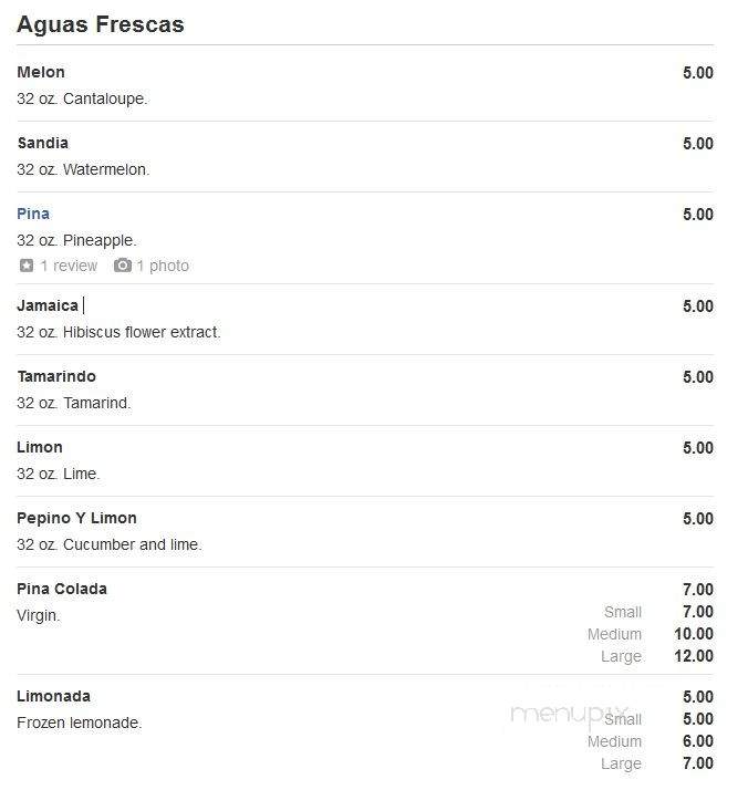 Don Pepe Tortas & Jugos - Brooklyn, NY menu_pic