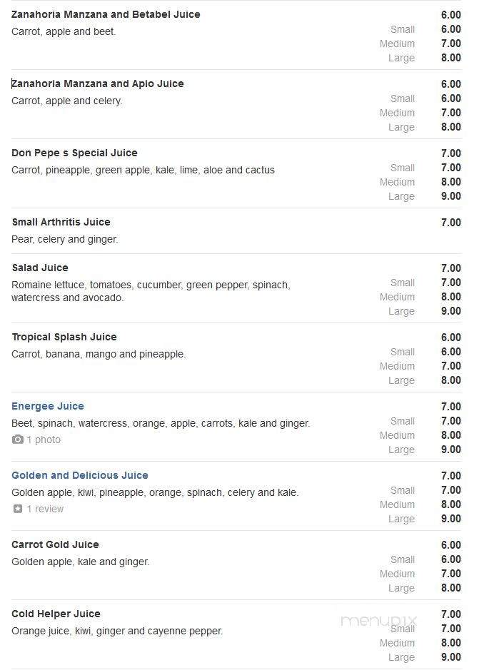 Don Pepe Tortas & Jugos - Brooklyn, NY menu_pic