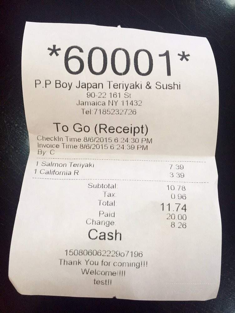 PP Boy Japan Teriyaki & Sushi - Jamaica, NY menu_pic