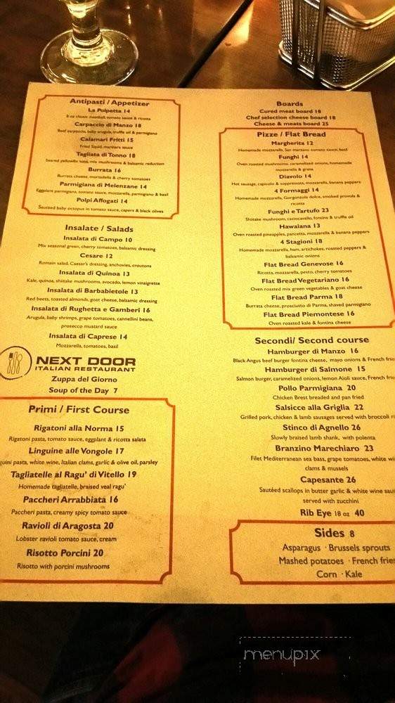 Next Door - Long Beach, CA menu_pic