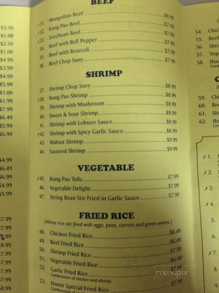 Happy House Chinese and Thai Food - Reseda, CA menu_pic