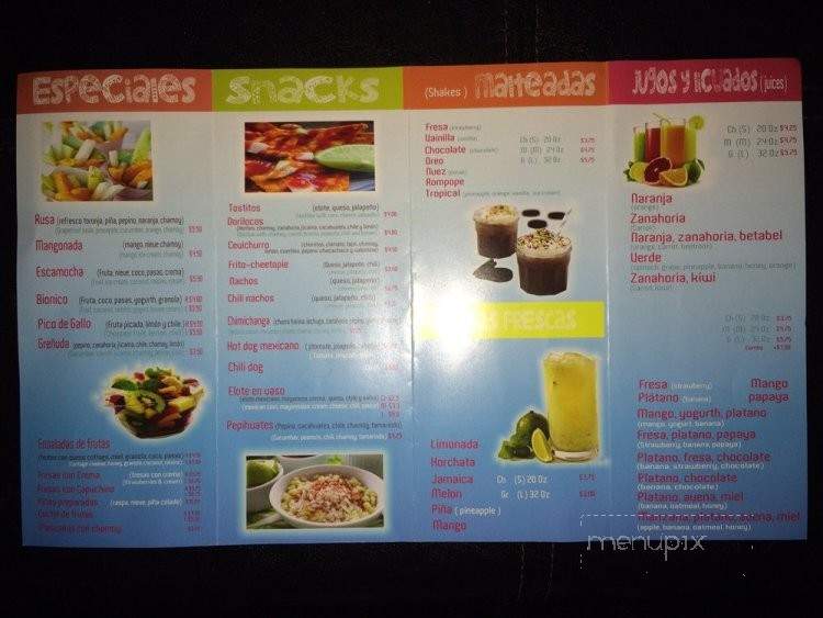 Online Menu Of Chycho S Tacos Al Carbon Spring Tx