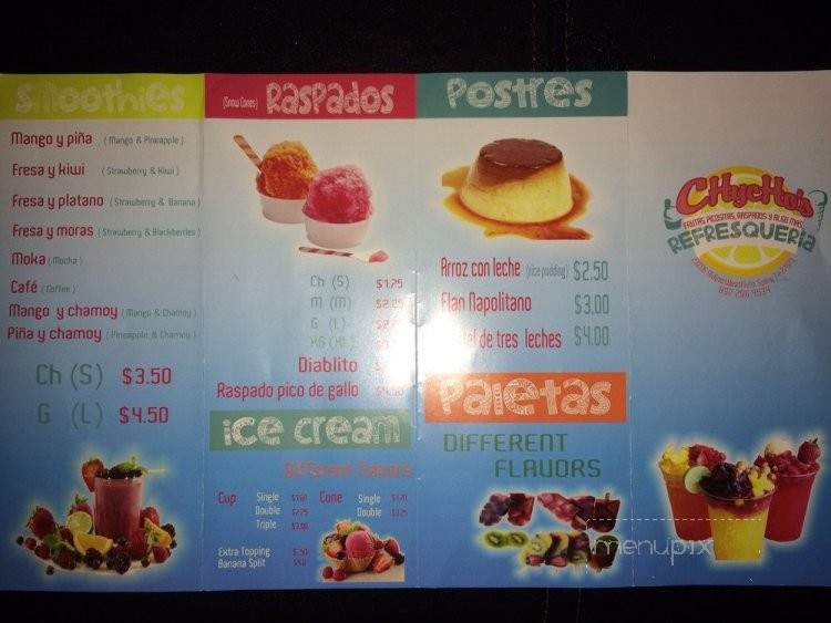 Online Menu Of Chycho S Tacos Al Carbon Spring Tx
