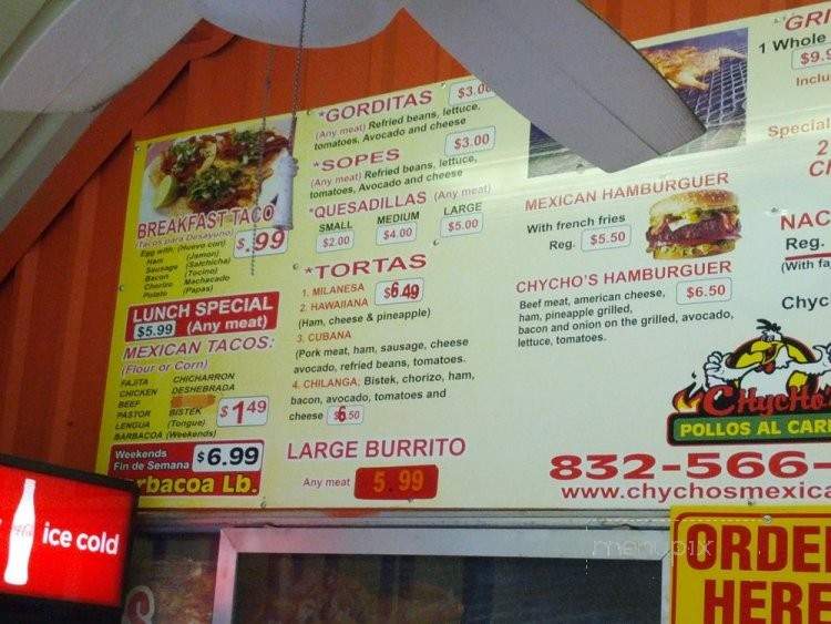 /250139978/Chychos-Tacos-Al-Carbon-Menu-Spring-TX - Spring, TX