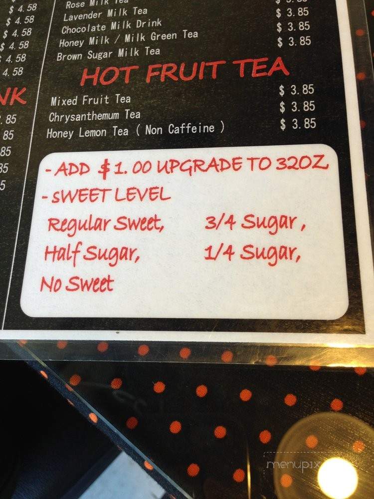 Freshia Tea Time - Walnut, CA menu_pic