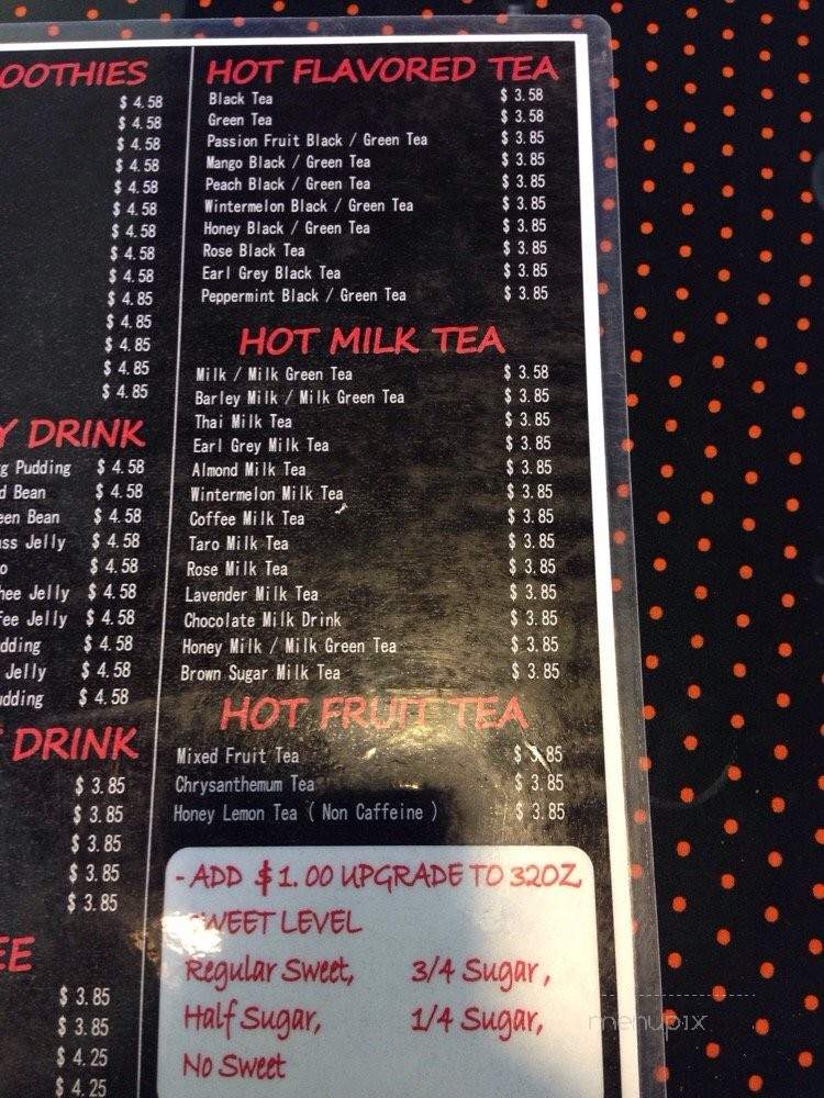 Freshia Tea Time - Walnut, CA menu_pic