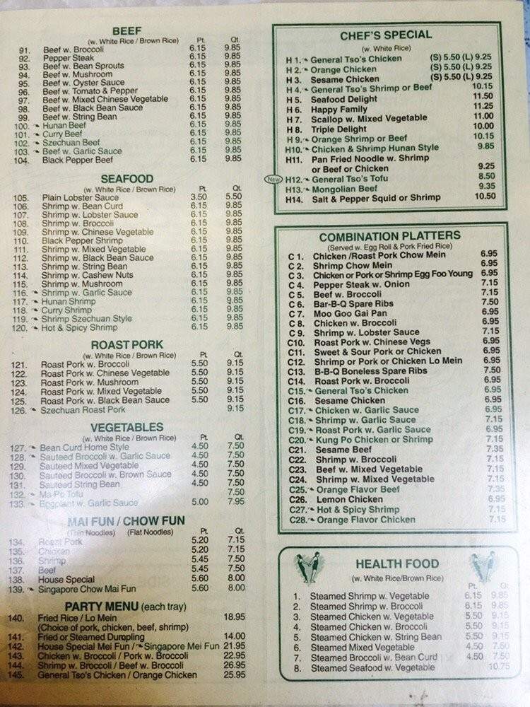 Menu of Food King in Jersey City, NJ 07302