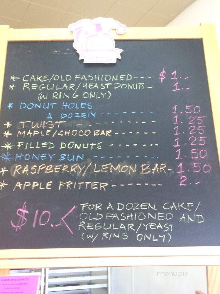 Mardi Gras Donuts - Seattle, WA menu_pic