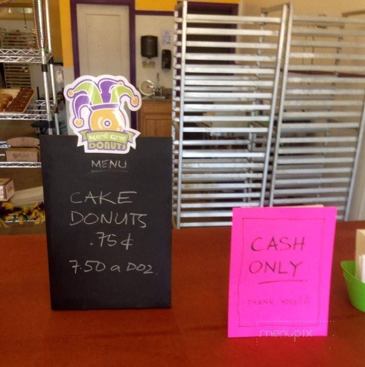 Mardi Gras Donuts - Seattle, WA menu_pic