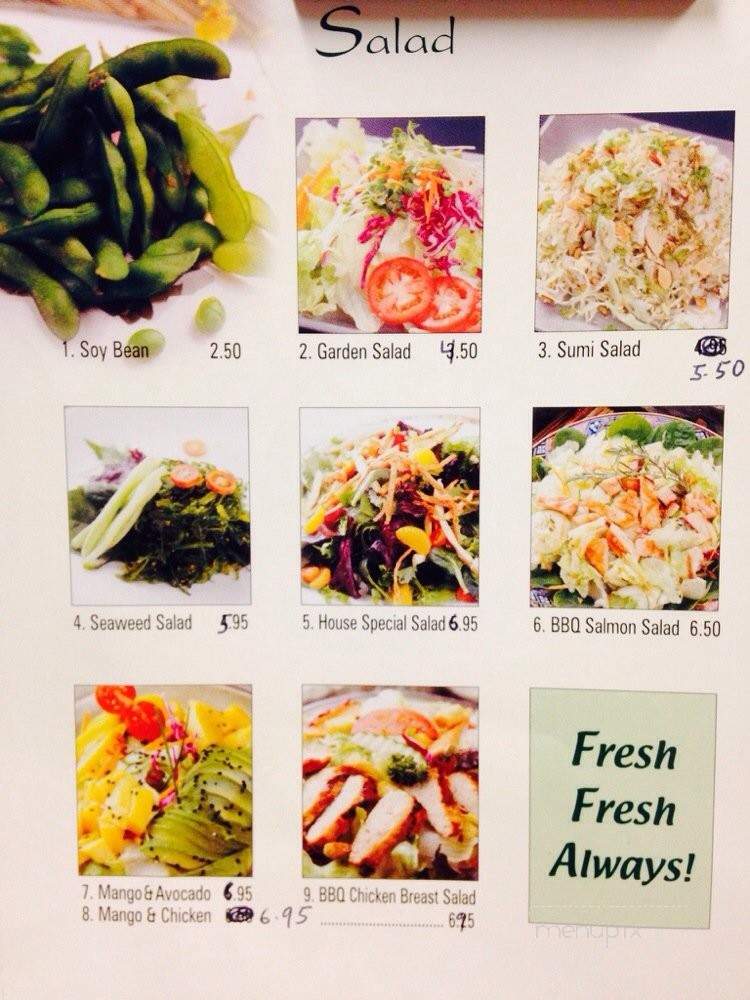 Hanarum Sushi - Whittier, CA menu_pic