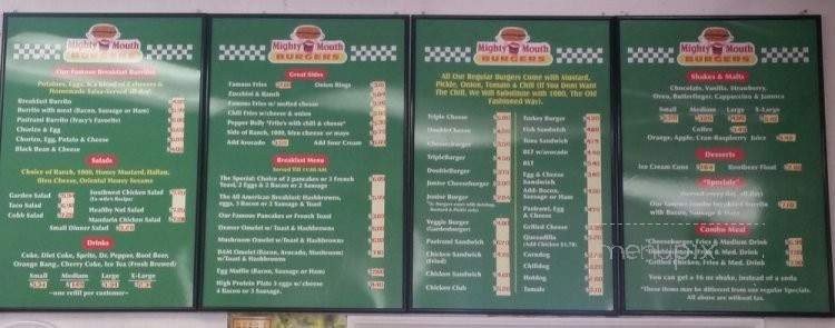 Mighty Mouth Burgers - Santa Clarita, CA menu_pic