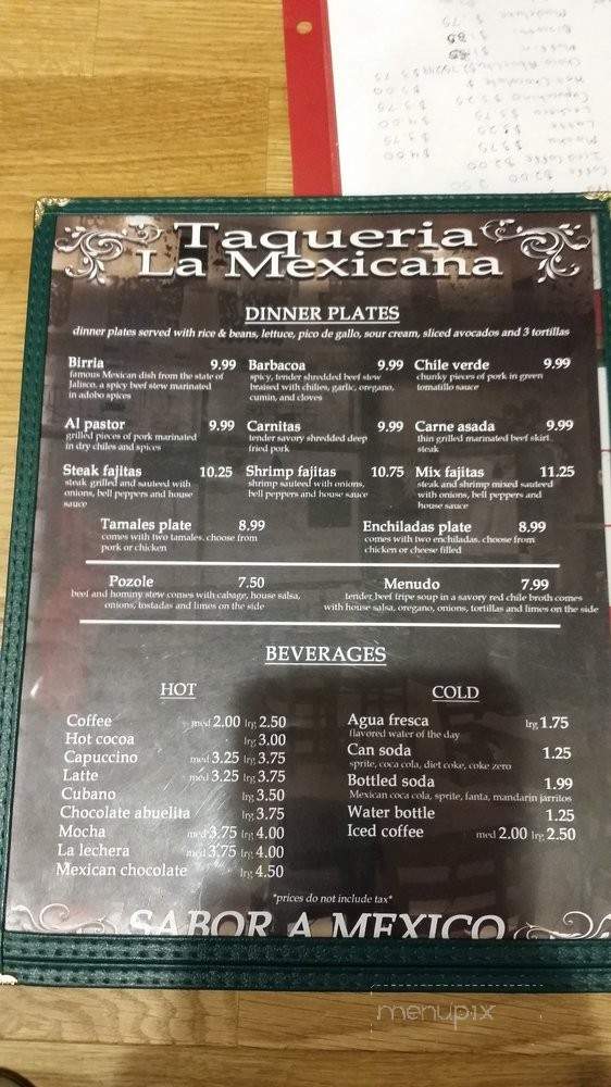 /250283503/Taqueria-La-Mexicana-Menu-Fairfield-CA - Fairfield, CA
