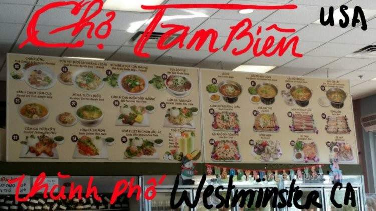 Cho Tam Bien - Westminster, CA menu_pic