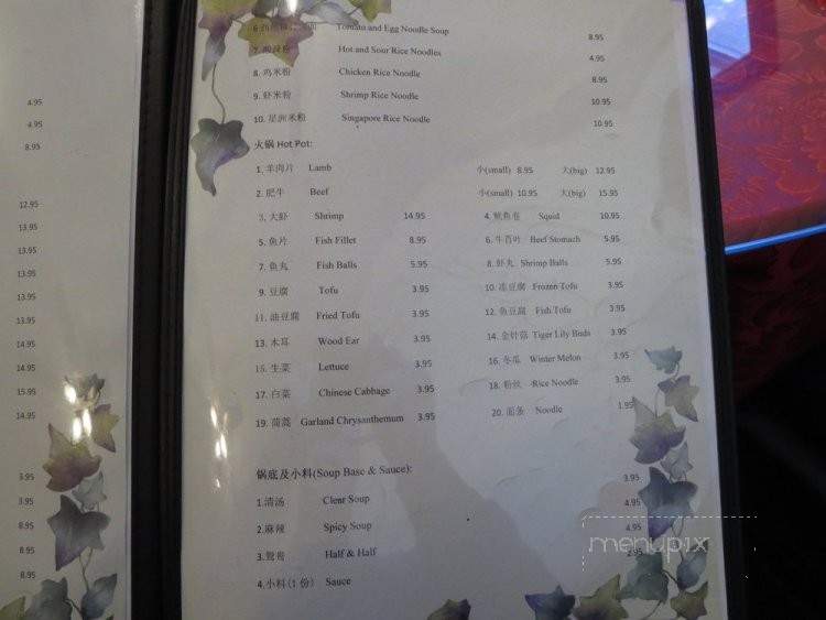 Xin's Chinese Cuisine - Duluth, GA menu_pic