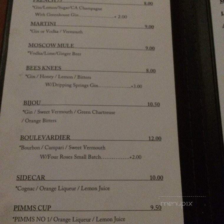 Proper - Fort Worth, TX menu_pic