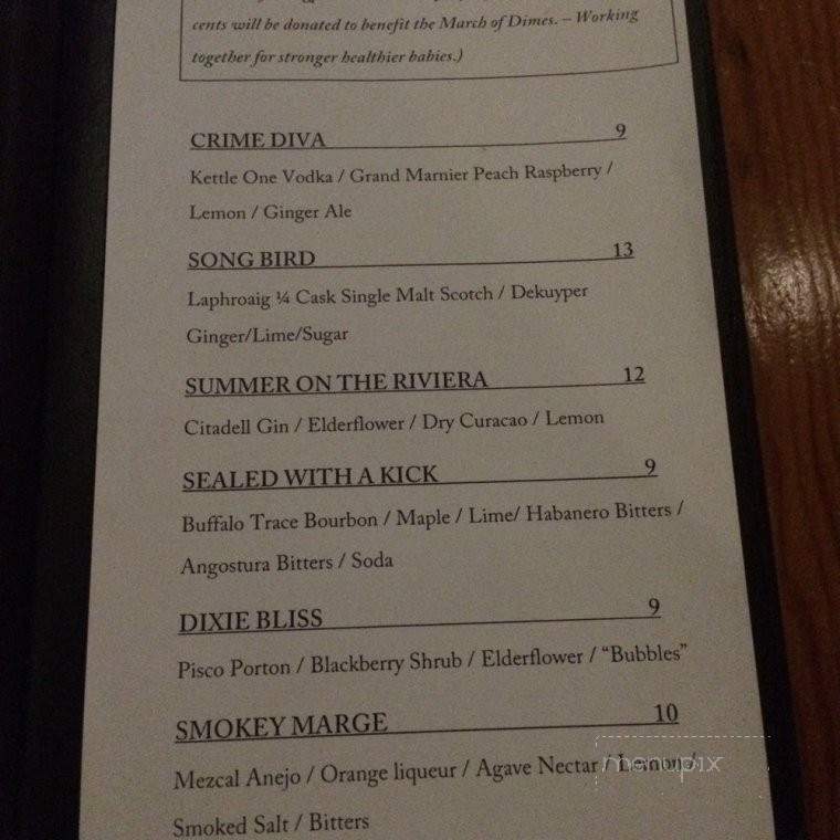 Proper - Fort Worth, TX menu_pic