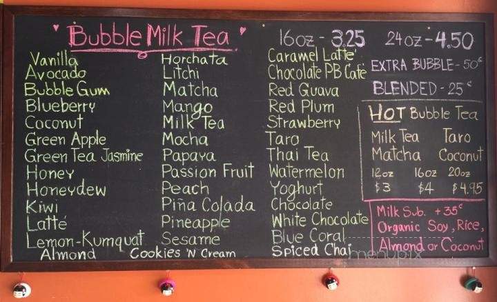 iCrave - Capitola, CA menu_pic
