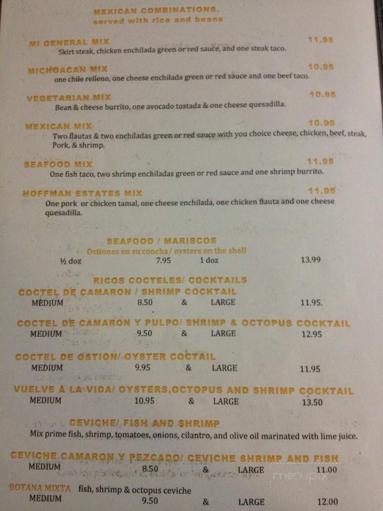 Mi General - Hoffman Estates, IL menu_pic