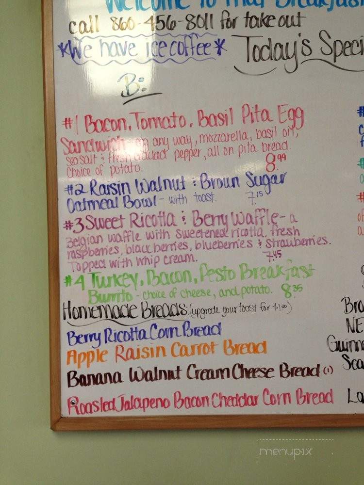 That Breakfast Place - Windham, CT menu_pic